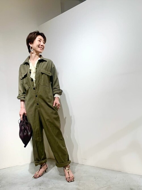 Whim Gazette（ウィムガゼット）の「バックサテンツナギ（つなぎ