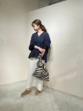 「pelleterno（ペレテルノ）のアイテム（その他シューズ）」を使った、WhimGazette_officialさん（レディース・158cm）の夏コーディネート