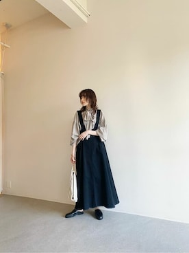「Whim Gazette（ウィムガゼット）のアイテム（ジャンパースカート）」を使った、WhimGazette_officialさん（レディース・167cm）の夏コーディネート