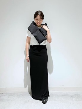 「Whim Gazette（ウィムガゼット）のアイテム（ダウンジャケット/コート）」を使った、WhimGazette_officialさん（レディース・156cm）の夏コーディネート