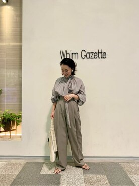 「pelleterno（ペレテルノ）のアイテム（サンダル）」を使った、WhimGazette_officialさん（レディース・157cm）の夏コーディネート