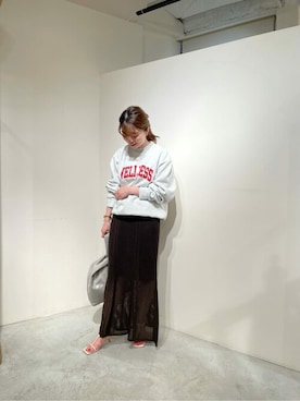「pelleterno（ペレテルノ）のアイテム（サンダル）」を使った、WhimGazette_officialさん（レディース・158cm）の夏コーディネート