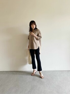 「pelleterno（ペレテルノ）のアイテム（サンダル）」を使った、WhimGazette_officialさん（レディース・172cm）の夏コーディネート