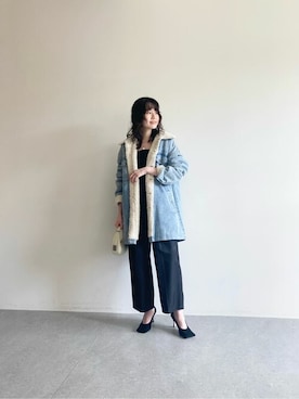 「Whim Gazette（ウィムガゼット）のアイテム（サロペット/オーバーオール）」を使った、WhimGazette_officialさん（レディース・172cm）の秋コーディネート