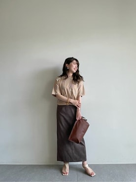 「pelleterno（ペレテルノ）のアイテム（サンダル）」を使った、WhimGazette_officialさん（レディース・158cm）の秋コーディネート