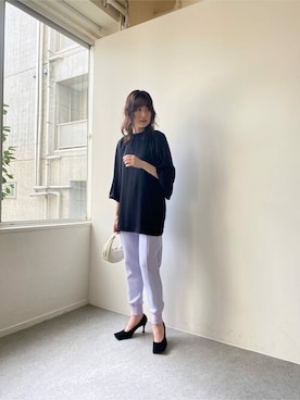 「Whim Gazette（ウィムガゼット）のアイテム（スウェットパンツ）」を使った、WhimGazette_officialさん（レディース・167cm）の秋コーディネート
