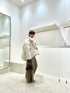 「Whim Gazette（ウィムガゼット）のアイテム（ダウンジャケット/コート）」を使った、WhimGazette_officialさん（レディース・153cm）の秋コーディネート