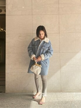 「Whim Gazette（ウィムガゼット）のアイテム（ブルゾン）」を使った、WhimGazette_officialさん（レディース・161cm）の秋コーディネート