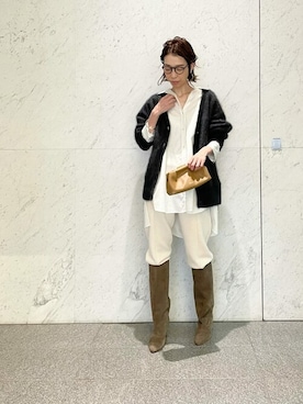 「Whim Gazette（ウィムガゼット）のアイテム（スウェットパンツ）」を使った、WhimGazette_officialさん（レディース・162cm）の秋コーディネート