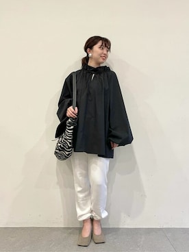 「Whim Gazette（ウィムガゼット）のアイテム（スウェットパンツ）」を使った、WhimGazette_officialさん（レディース・158cm）の秋コーディネート