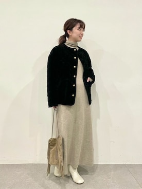 「Whim Gazette（ウィムガゼット）のアイテム（ブルゾン）」を使った、WhimGazette_officialさん（レディース・158cm）の秋コーディネート