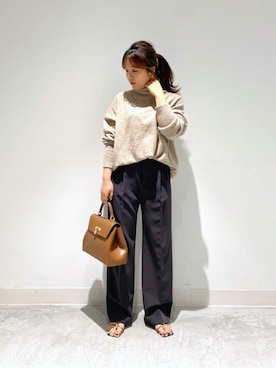 「pelleterno（ペレテルノ）のアイテム（サンダル）」を使った、WhimGazette_officialさん（レディース・153cm）の秋コーディネート