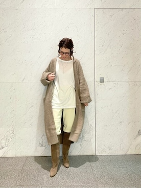 「Whim Gazette（ウィムガゼット）のアイテム（スウェットパンツ）」を使った、WhimGazette_officialさん（レディース・162cm）の冬コーディネート