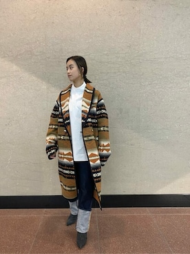 「デニム」｜「アイテム（その他アウター）」を使った、WhimGazette_officialさん（レディース・161cm）の冬コーディネート