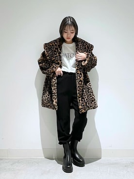 「ジョガーパンツ」｜WhimGazette_officialさん（レディース・156cm）の冬コーディネート