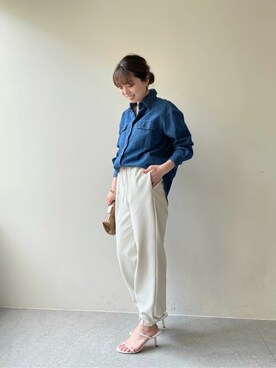 「ブラウス×ニット」｜WhimGazette_officialさん（レディース・158cm）の冬コーディネート