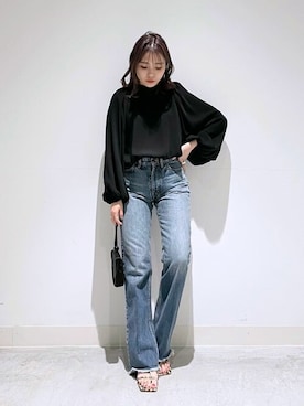 「pelleterno（ペレテルノ）のアイテム（サンダル）」を使った、WhimGazette_officialさん（レディース・156cm）の冬コーディネート