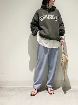 「pelleterno（ペレテルノ）のアイテム（サンダル）」を使った、WhimGazette_officialさん（レディース・156cm）の冬コーディネート