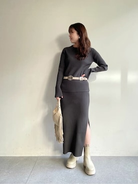 「MAURIZIO TAIUTI（マウリツィオタユーティ）のアイテム」を使った、WhimGazette_officialさん（レディース・158cm）の冬コーディネート