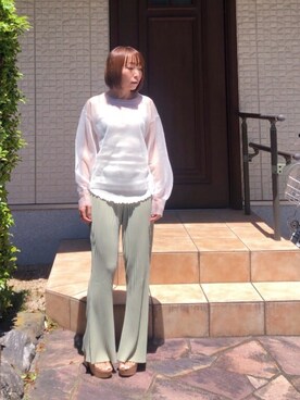 Nagasawa Kazukoさんの「恋結び リング K10イエローゴールド ブランド オリジナル レディース アクセサリー」を使ったコーディネート