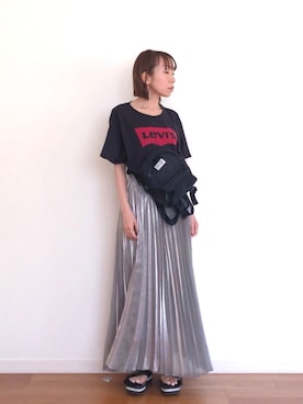 「リーバイス」｜Nagasawa Kazukoさん（レディース・152cm）の春コーディネート