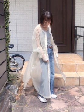 「ピスタチオ」｜「アイテム（キャミソール）」を使った、Nagasawa Kazukoさん（レディース・152cm）の春コーディネート
