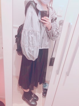 「apres jour（アプレジュール）のアイテム（ブルゾン）」を使った、YUKI♡124さん（レディース・157cm）の春コーディネート