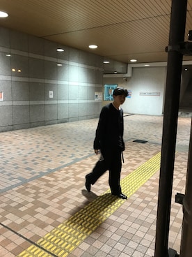 「クリスタルガイザーのアイテム（その他、ブルー系）」を使った、taichiさん（メンズ・165cm）の春コーディネート