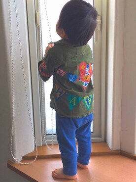 「JAM（ジャム）のアイテム」を使った、patapataᙏ̤̫さん（キッズ・80cm）の冬コーディネート