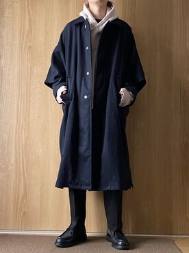 「JOURNAL STANDARD relume（ジャーナルスタンダード　レリューム）のアイテム（その他アウター）」を使った、NikuYAさん（メンズ・176cm）の冬コーディネート