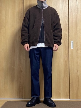 「KLEMAN（クレマン）の＜KLEMAN＞ PADRE/シューズ（モカシン/デッキシューズ）」を使った、NikuYAさん（メンズ・176cm）の秋コーディネート