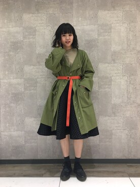 「ＧＷ」｜「アイテム（その他アウター）」を使った、misa.さん（レディース・157cm）の春コーディネート