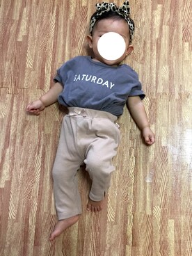 「Birthday（バースデイ）のアイテム（パンツ、ベージュ系）」を使った、yukiさん（レディース・160cm）の夏コーディネート