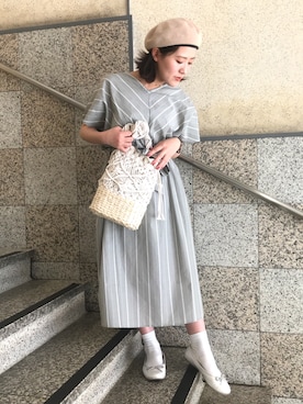 nanaさん（レディース・153cm）の春コーディネート