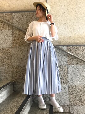 nanaさん（レディース・153cm）の夏コーディネート