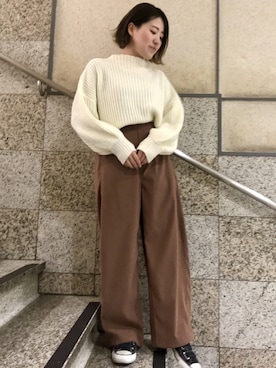 nanaさん（レディース・153cm）の冬コーディネート