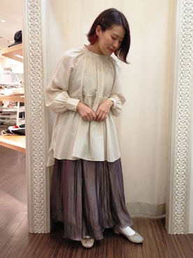 「春めきシューズ」｜「アイテム（その他）」を使った、nanaさん（レディース・153cm）の春コーディネート
