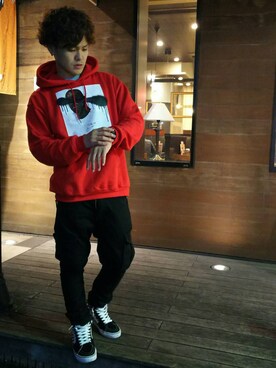 「GOLDEN DENIM（ゴールデンデニム）のアイテム」を使った、TAKAHIROさん（メンズ・170cm）の秋コーディネート