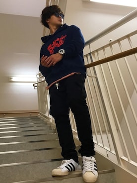 「GOLDEN DENIM（ゴールデンデニム）のアイテム」を使った、TAKAHIROさん（メンズ・170cm）の秋コーディネート