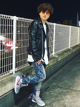 「GOLDEN DENIM（ゴールデンデニム）のアイテム」を使った、TAKAHIROさん（メンズ・170cm）の秋コーディネート