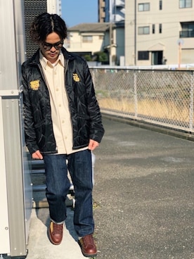 「Danner（ダナー）のアイテム」を使った、TAKAHIROさん（メンズ・172cm）の春コーディネート