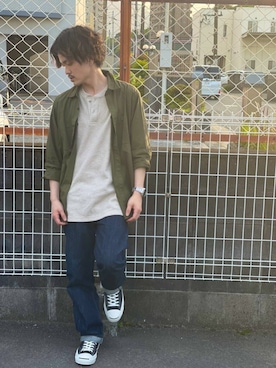 「ジャックパーセル」｜「アイテム（その他）」を使った、TAKAHIROさん（メンズ・172cm）の春コーディネート
