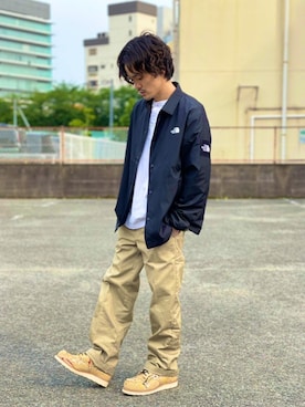 「アイテム（ナイロンジャケット）」を使った、TAKAHIROさん（メンズ・172cm）の夏コーディネート
