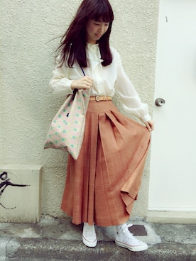 「ガウチョパンツ」｜JuRianさん（レディース・162cm）の春コーディネート