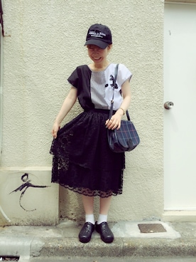 「burberry」｜JuRianさん（レディース・149cm）の夏コーディネート