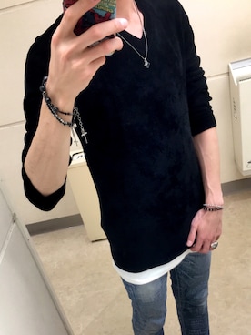「kiryuyrik（キリュウキリュウ）のアイテム（アクセサリー）」を使った、cogemaruさん（メンズ・168cm）の秋コーディネート