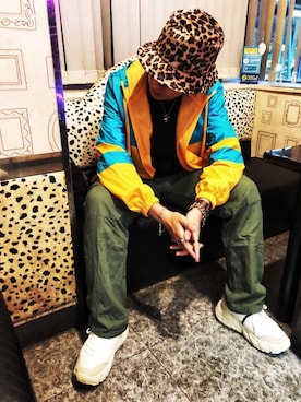 「FOREVER 21（フォーエバー トゥエンティーワン）のアイテム（ナイロンジャケット）」を使った、TAKUYAさん（メンズ・162cm）の秋コーディネート