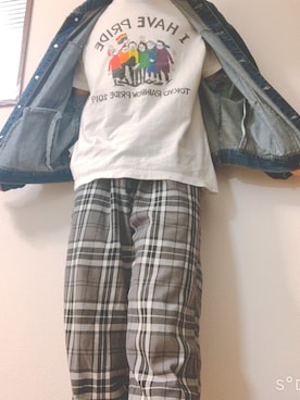 「LGBT」｜あでぃさん（メンズ・168cm）の春コーディネート