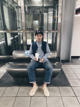 「COMMON PROJECTS（コモンプロジェクト）のアイテム」を使った、Jason さん（メンズ・172cm）の秋コーディネート