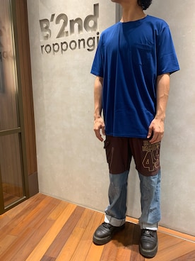 「MINOTAUR（ミノトール）のアイテム」を使った、601 さん（メンズ・172cm）の夏コーディネート